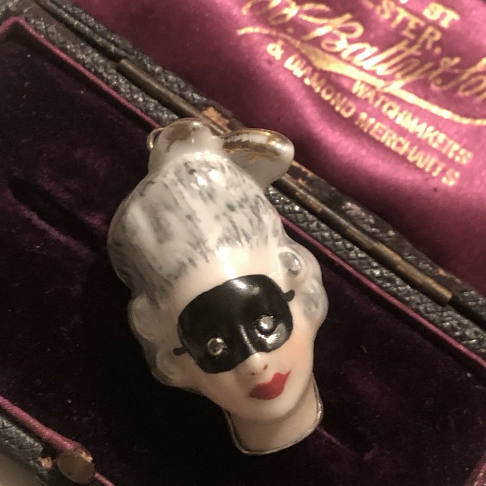 Georgian masked patch box charm - Picture 13 of 16